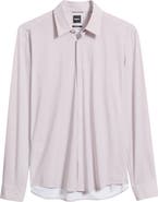 BOSS Liam Print Button Front Shirt