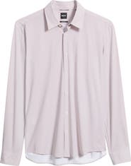 BOSS Liam Print Button Front Shirt