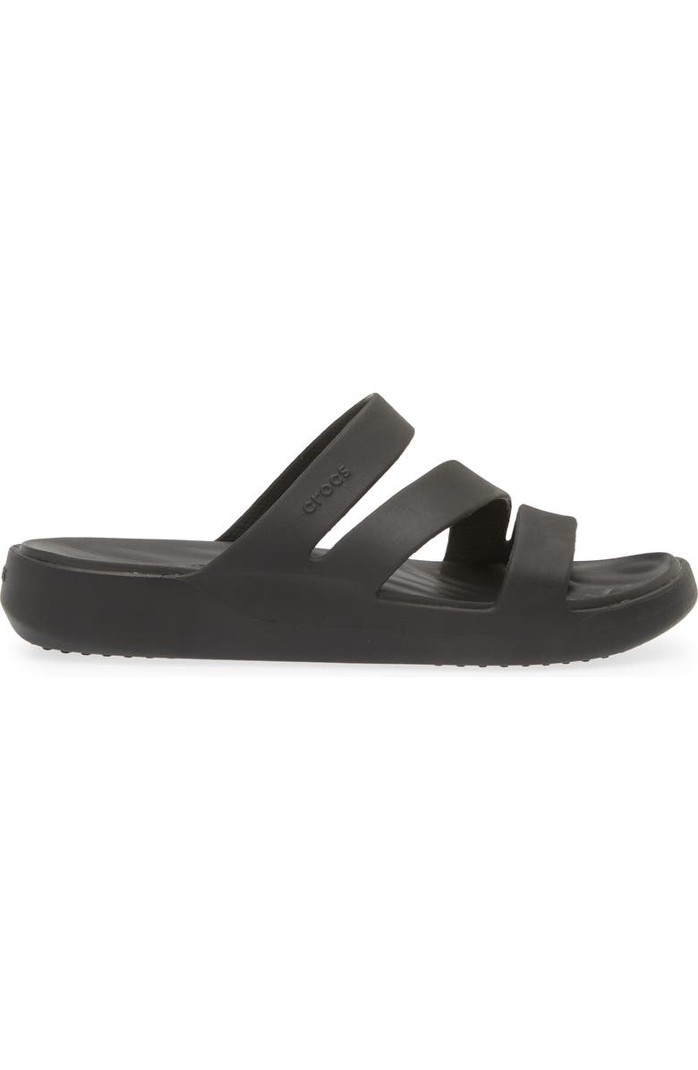 CROCS Getaway Strappy Slide Sandal, Alternate, color, Black