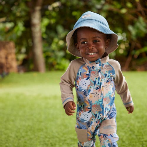 Uv Skinz Reversible Sun Hat In Baltic/sandstone