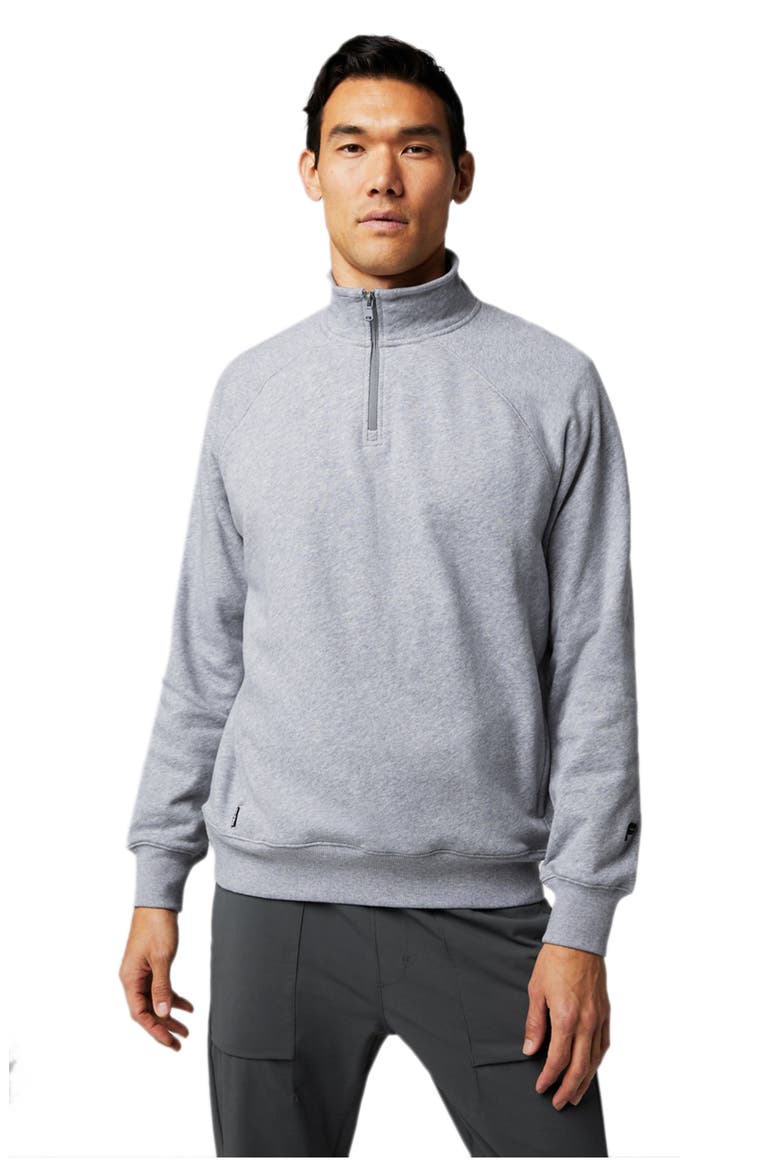 The Year Round Terry Quarter Zip, Main, color, Classic Grey Heather