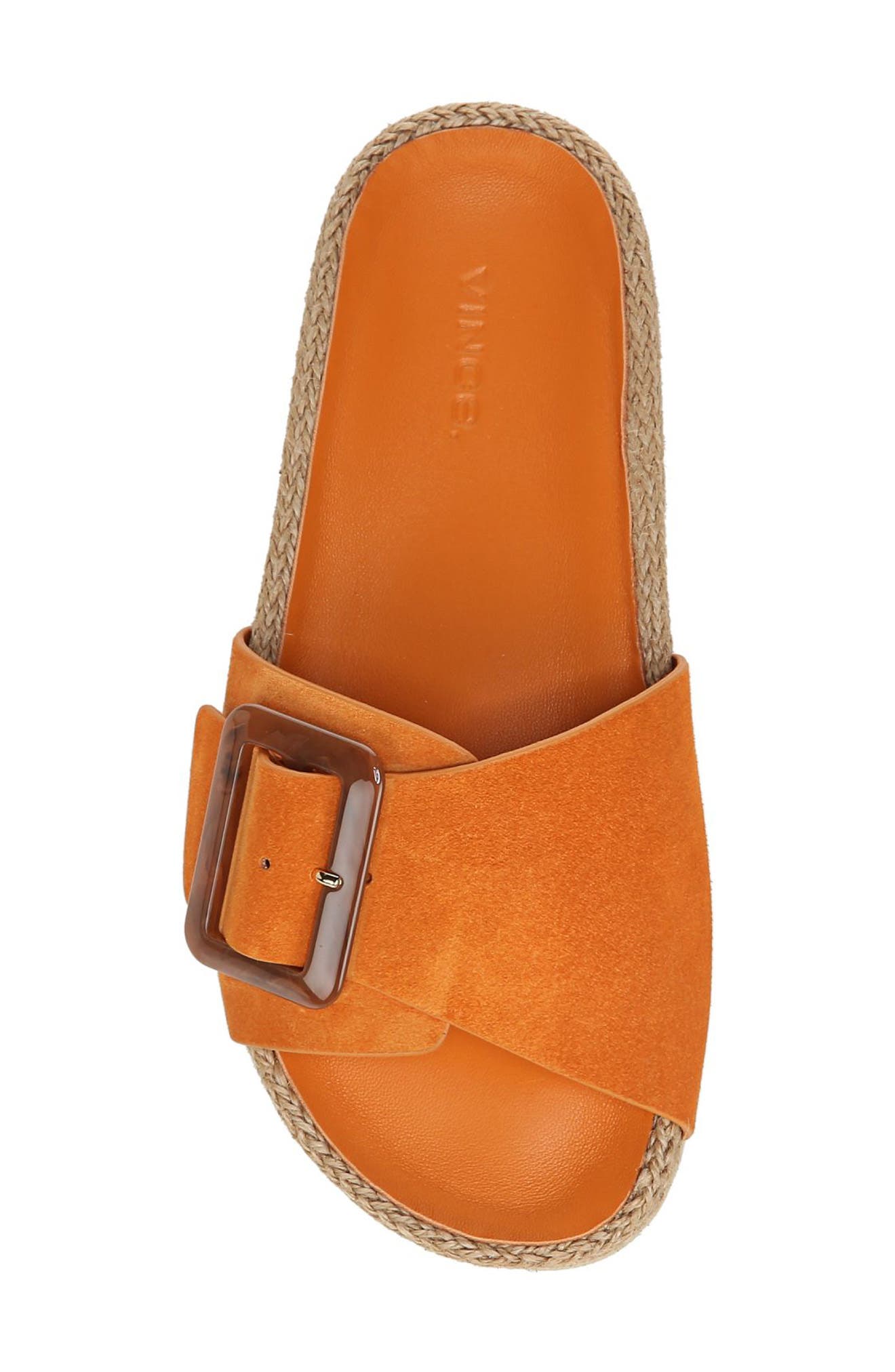 Grant Slide Sandal, Alternate, color, BURNT ORANGE