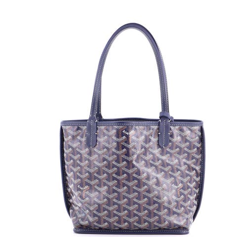 Anjou Reversible Tote Coated Canvas Mini