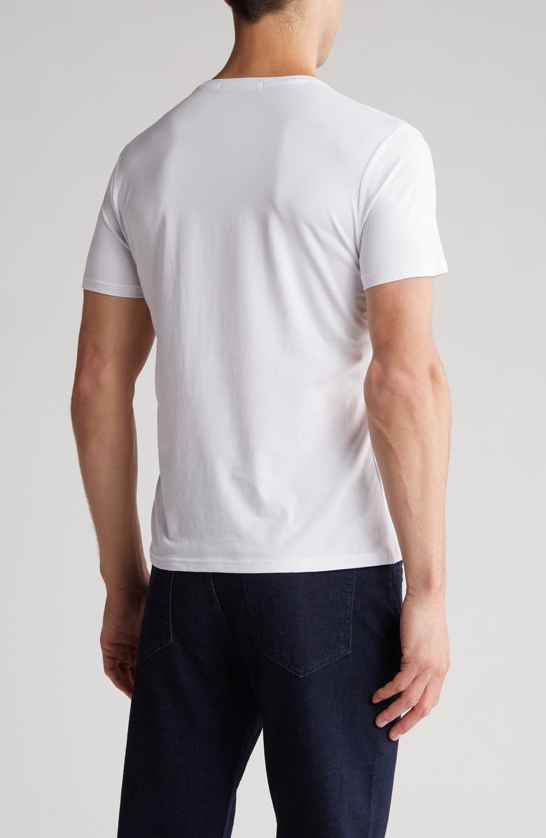 T.R. PREMIUM 3D Abstract Graphic Print T-Shirt, Alternate, color, White