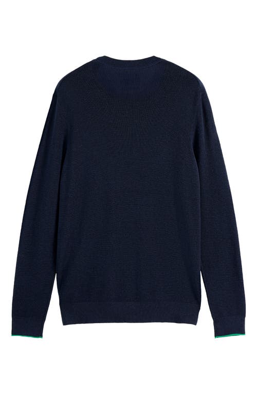 Scotch & Soda Linen & Cotton Sweater In Black