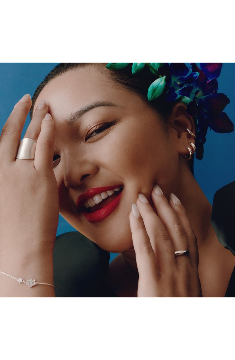 LOUPN Ehwa Floral Bracelet, Alternate, color, Silver