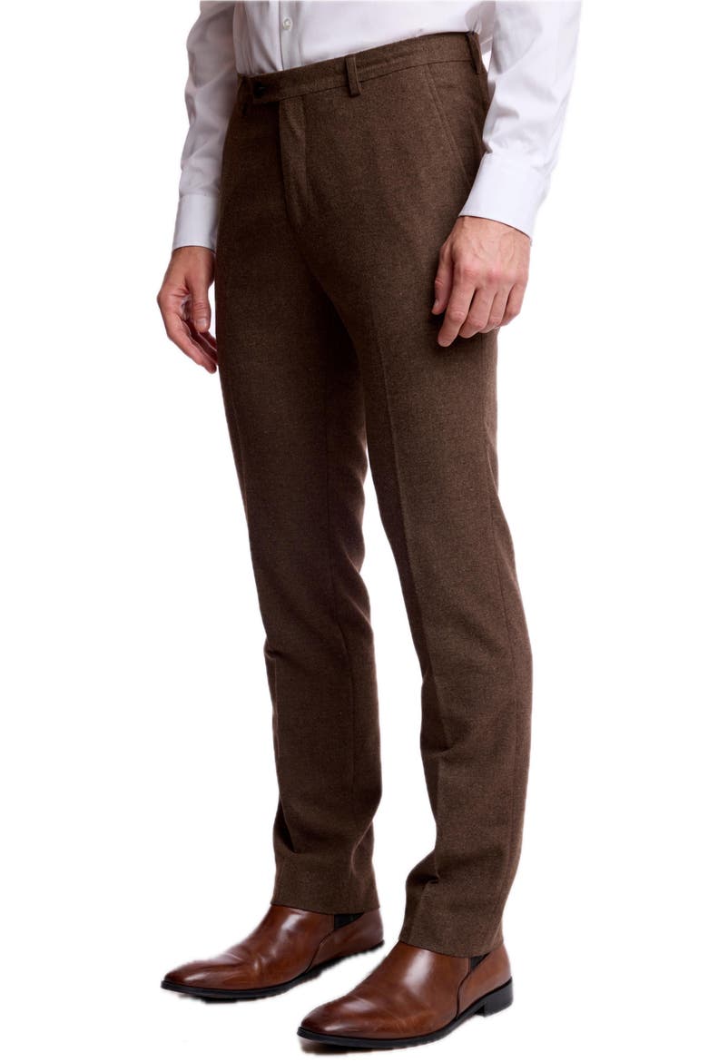 Downing Slim Fit Suit Separates Pants, Alternate, color, BROWN TWEED