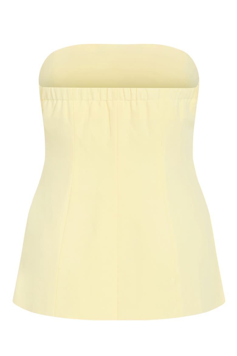 Leah Bustier Strapless Top, Alternate, color, LEMON DROP