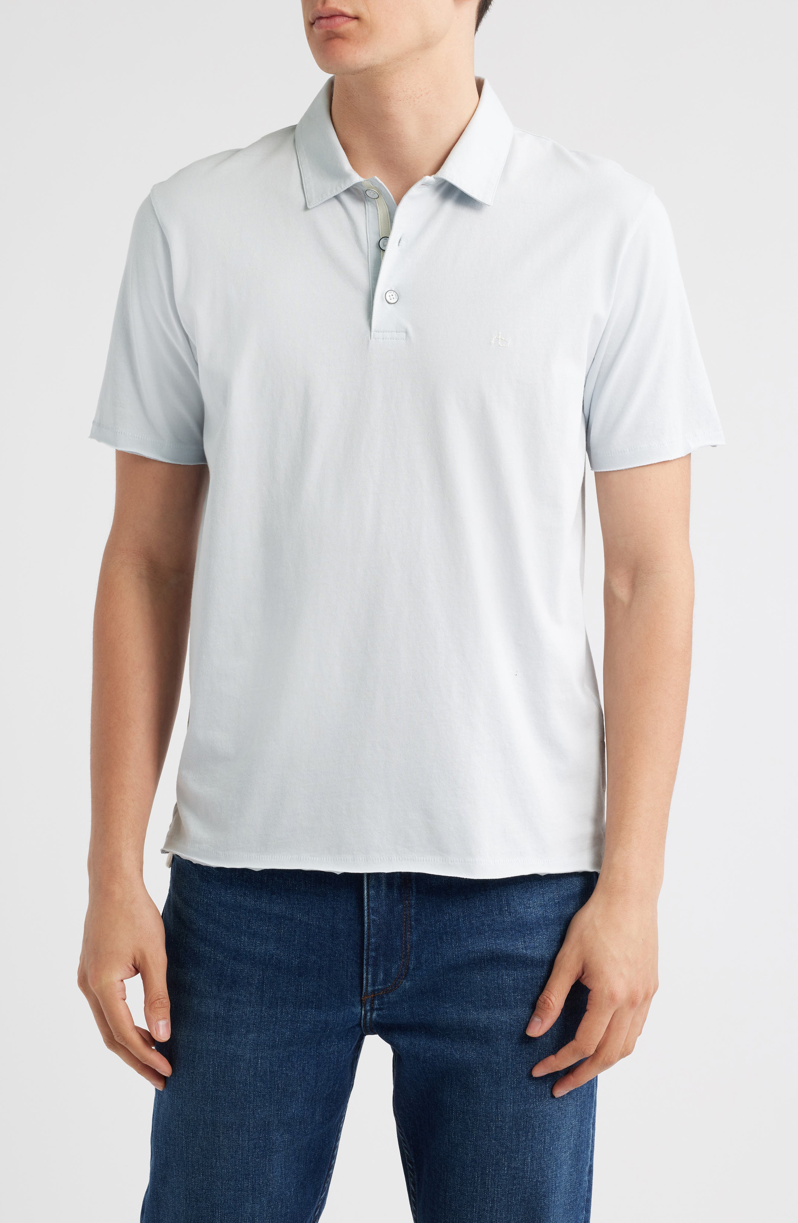 rag & bone Men's Principal Jersey Organic Cotton Polo
