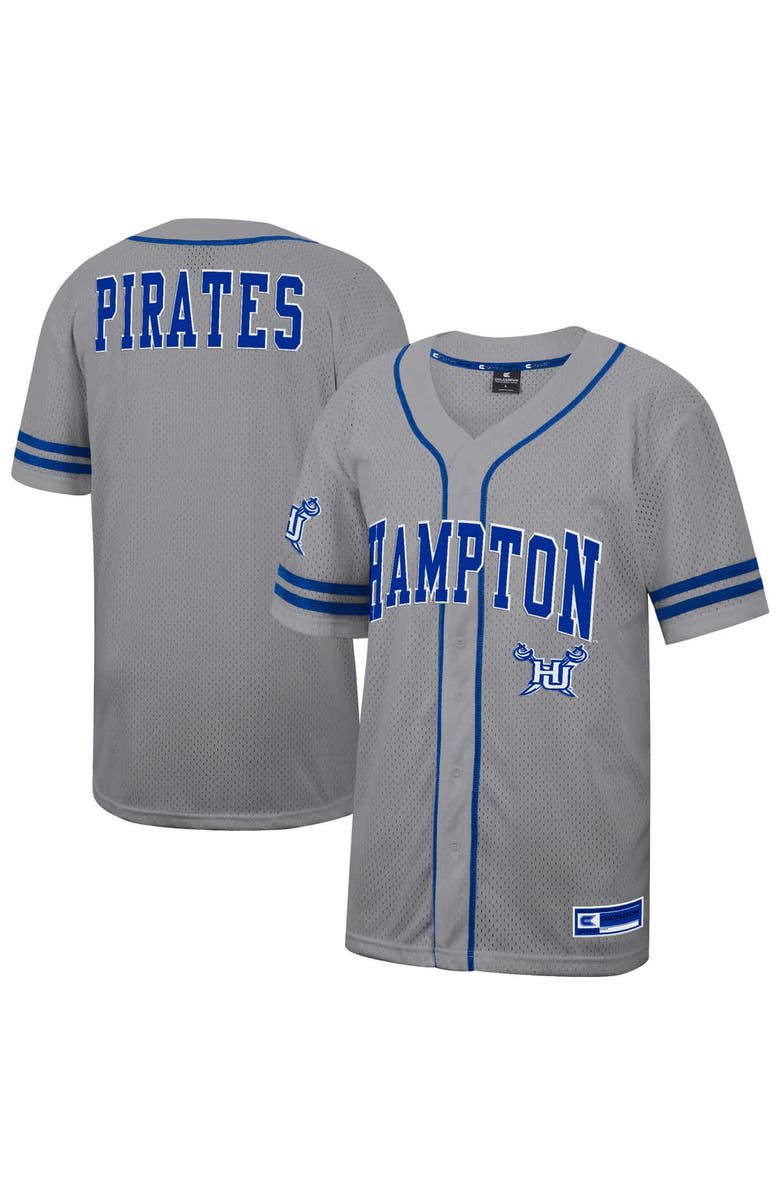 COLOSSEUM Men's Colosseum Gray Hampton Pirates Free Spirited Baseball Jersey, Alternate, color, Gray