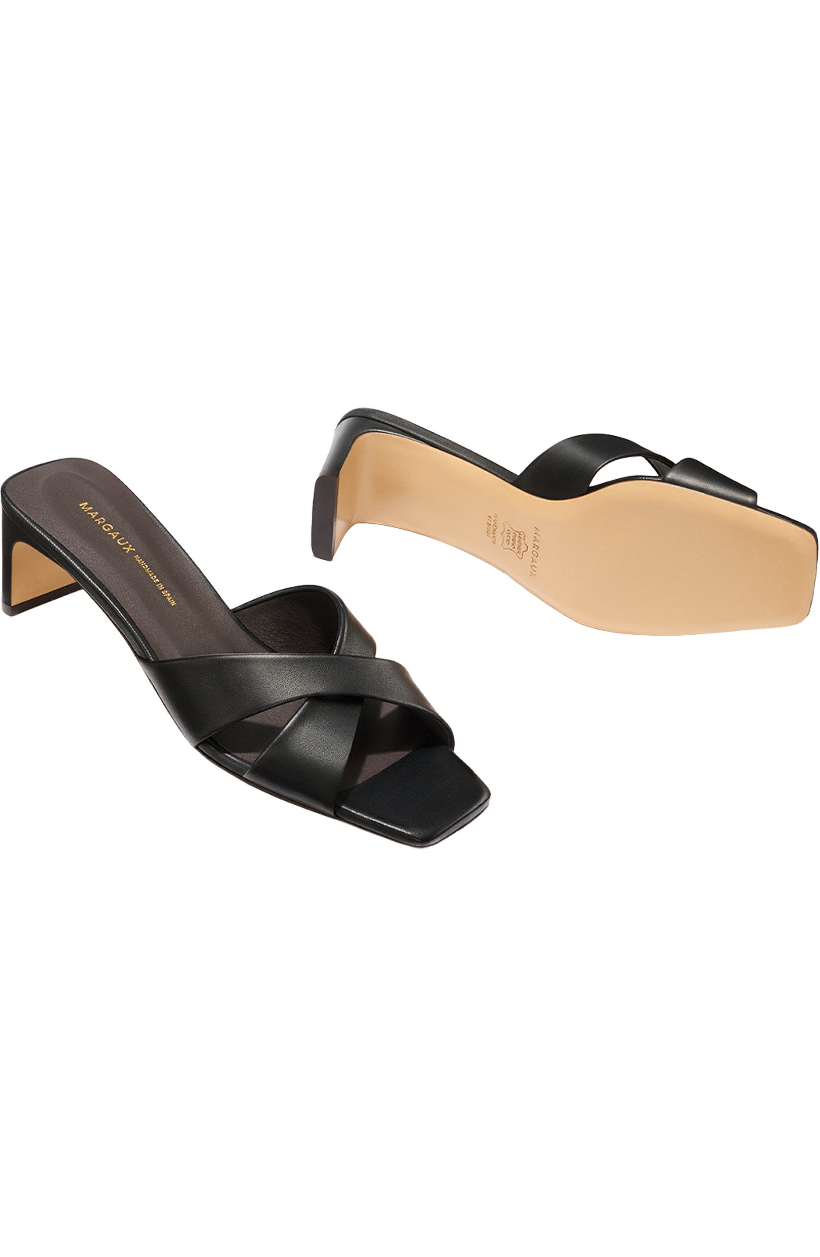 MARGAUX The Selene 50 Sandal, Alternate, color, Black Nappa