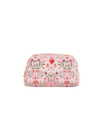 Fable England Penelope Floral Heart Cosmetic Pouch