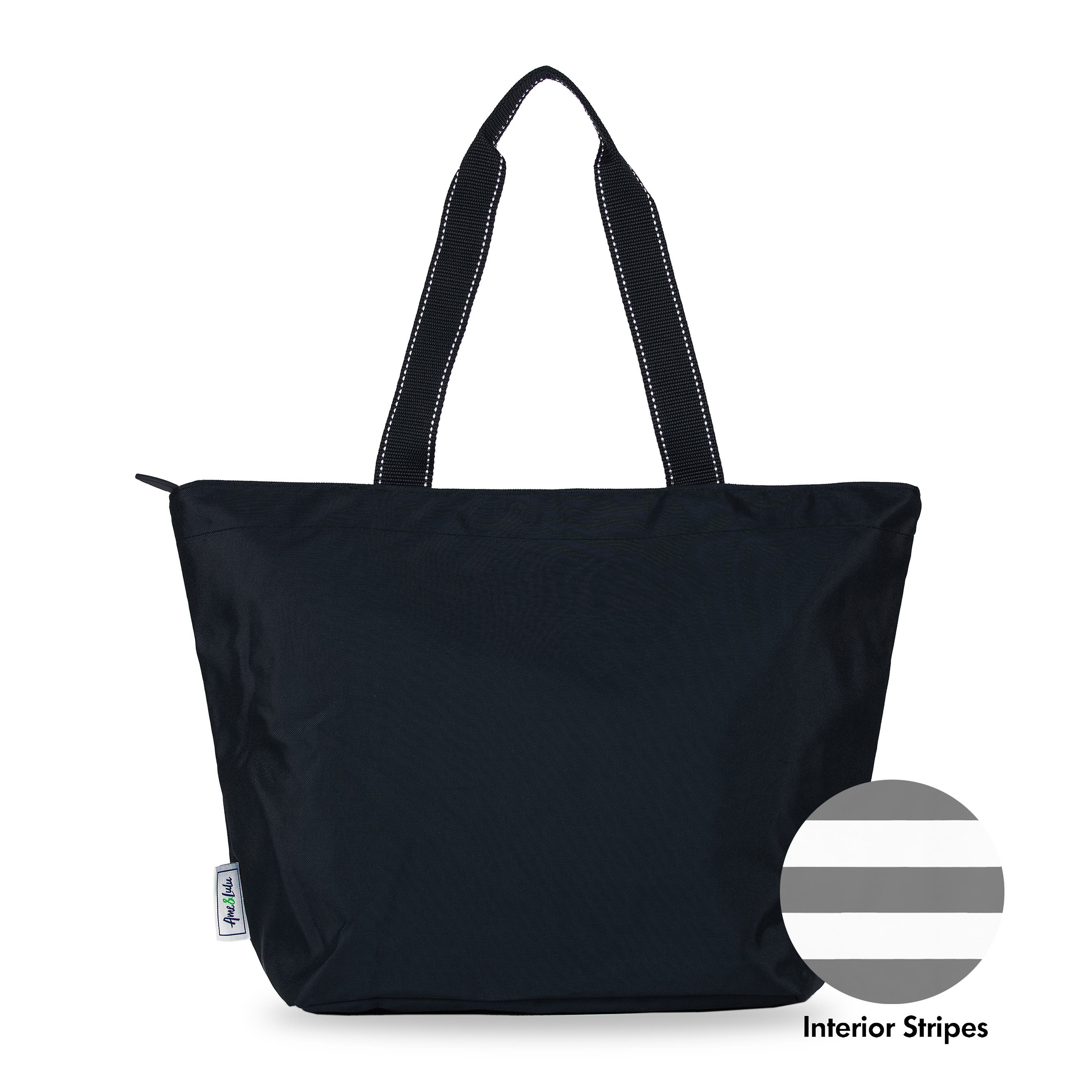Ame & Lulu Surfside Tote, Alternate, color, Black