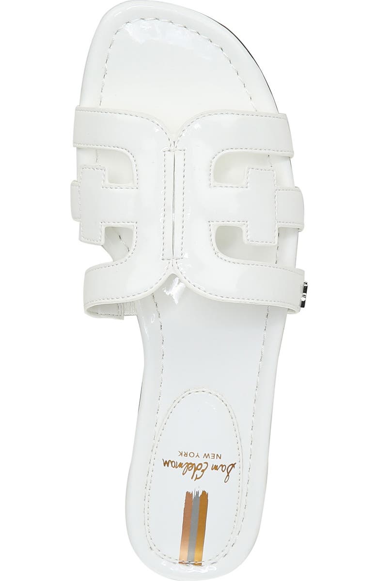 Sam Edelman Bay Cutout Slide Sandal - Wide Width Available, Alternate, color, White/ White