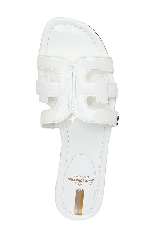 Sam Edelman Bay Cutout Slide Sandal In White