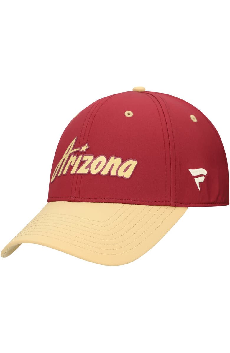 FANATICS Men's Fanatics  Garnet/Yellow Arizona Coyotes Flex Hat, Main, color, Garnet