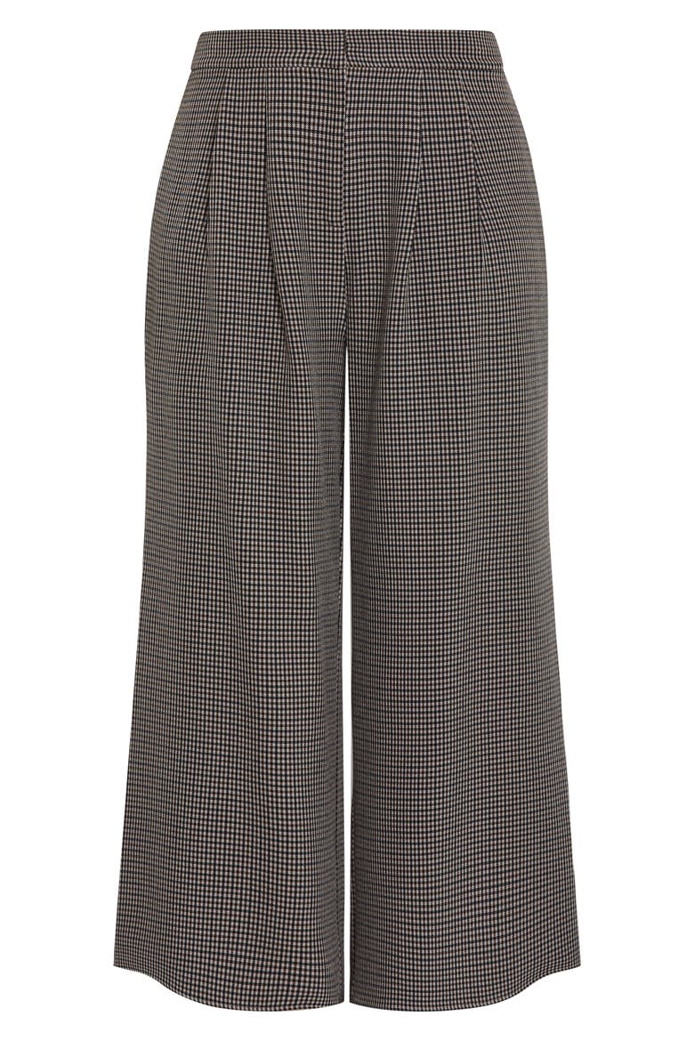 Tiana Houndstooth Check Wide Leg Pants, Alternate, color, PLAID