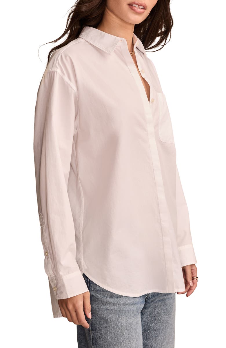 Lucky Brand Oversize Cotton Woven Shirt, Alternate, color,