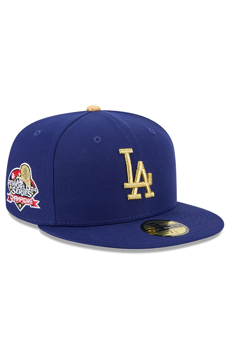 New Era Men's New Era  Royal Los Angeles Dodgers 2025 Gold Collection 59FIFTY Fitted Hat, Main, color, 