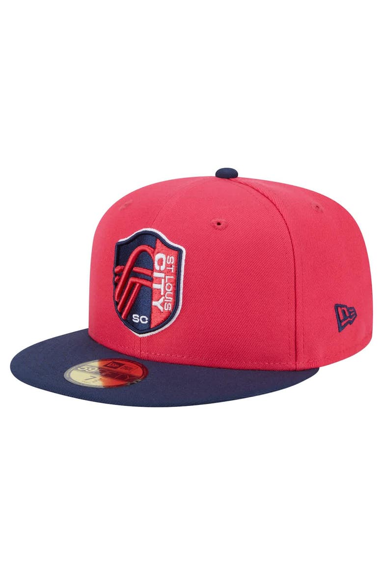 Men's New Era  Red St. Louis City SC 2025 Kickoff 59FIFTY Fitted Hat, Alternate, color, Red