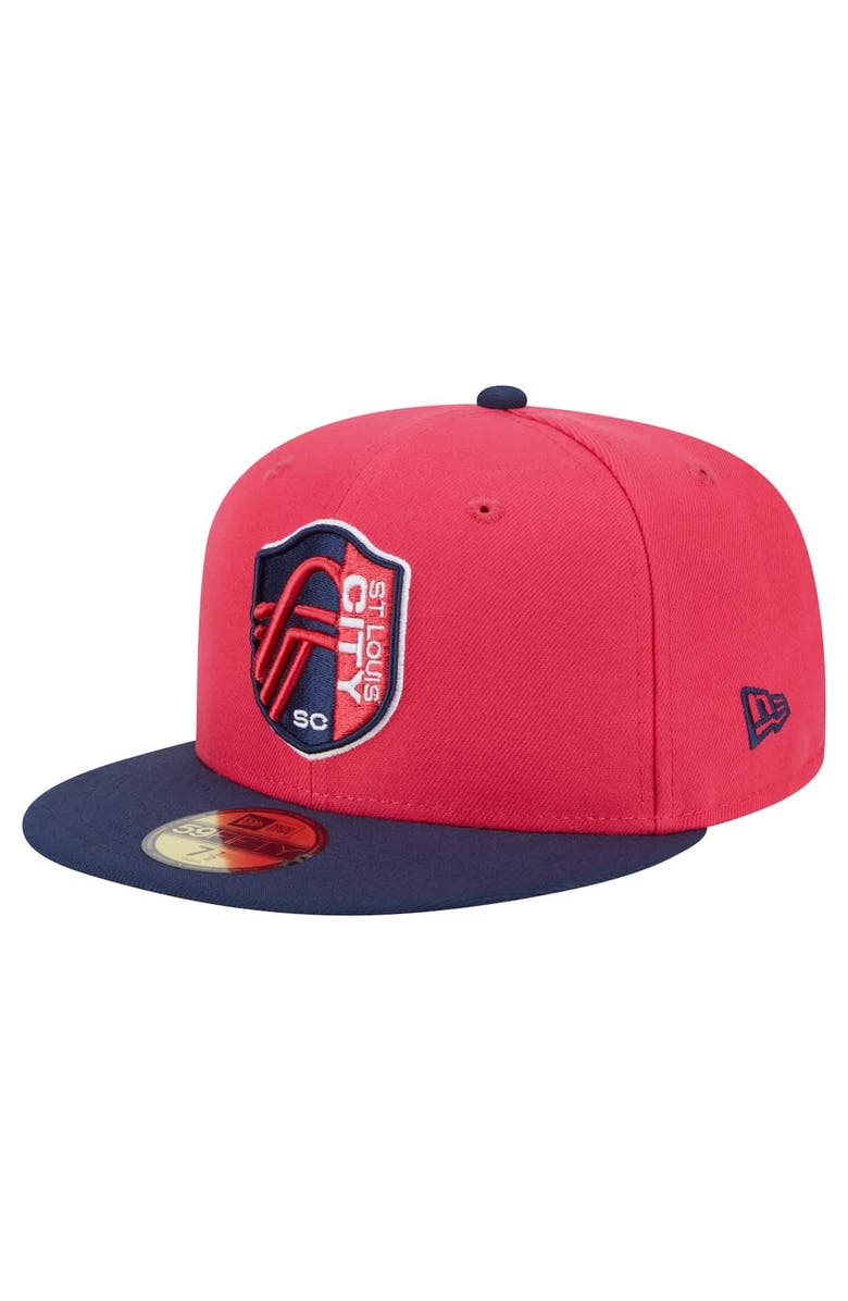 New Era Men's New Era  Red St. Louis City SC 2025 Kickoff 59FIFTY Fitted Hat, Alternate, color, Red