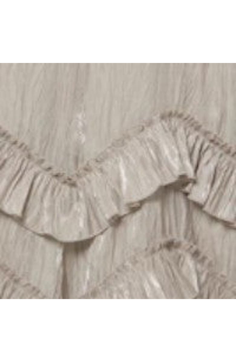 MINT VELVET Metallic Ruffle Midi Dress, Alternate, color, Neutral