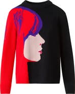 Akris punto Francoise Hardy Intarsia Virgin Wool & Cashmere Sweater