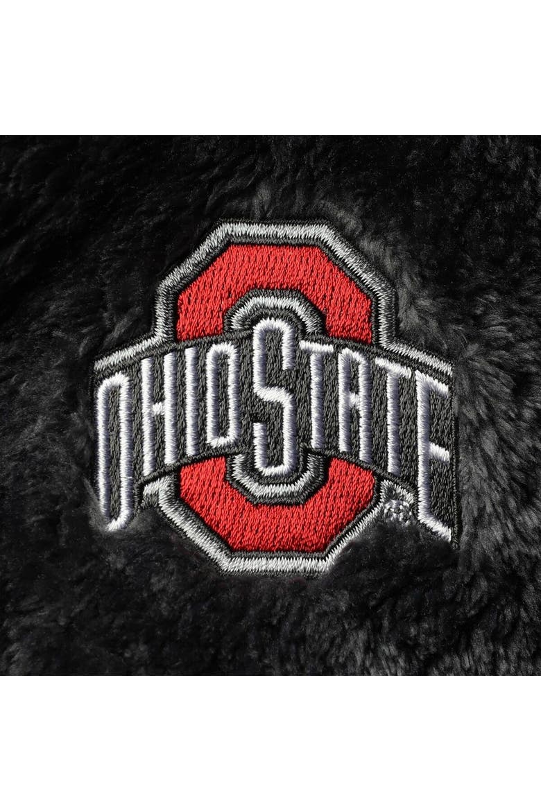 Women's Columbia Charcoal Ohio State Buckeyes Fireside II Sherpa Full-Zip Jacket, Alternate, color, Black