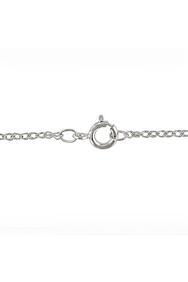 Diamond "T" Initial Pendant 18" Necklace 14K Gold Lab Grown, Alternate, color, 14k White Gold