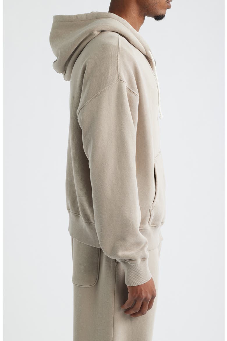 Organic Cotton Zip Hoodie, Alternate, color, TAN