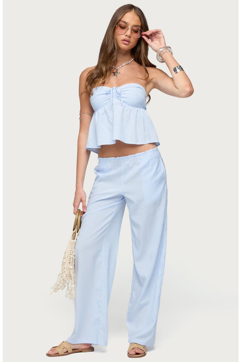 Cersei Stripe Low Rise Straight Leg Pants, Alternate, color, LIGHT-BLUE