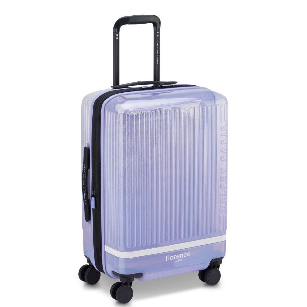 Florence by Mills Gotta Glow Expandable 20" Carry-On Spinner, Alternate, color, Translucent Purple