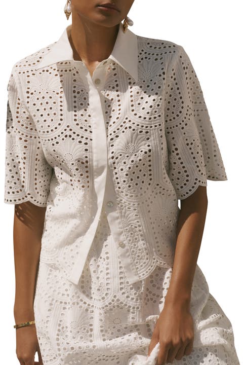 Cotton Broderie Shirt