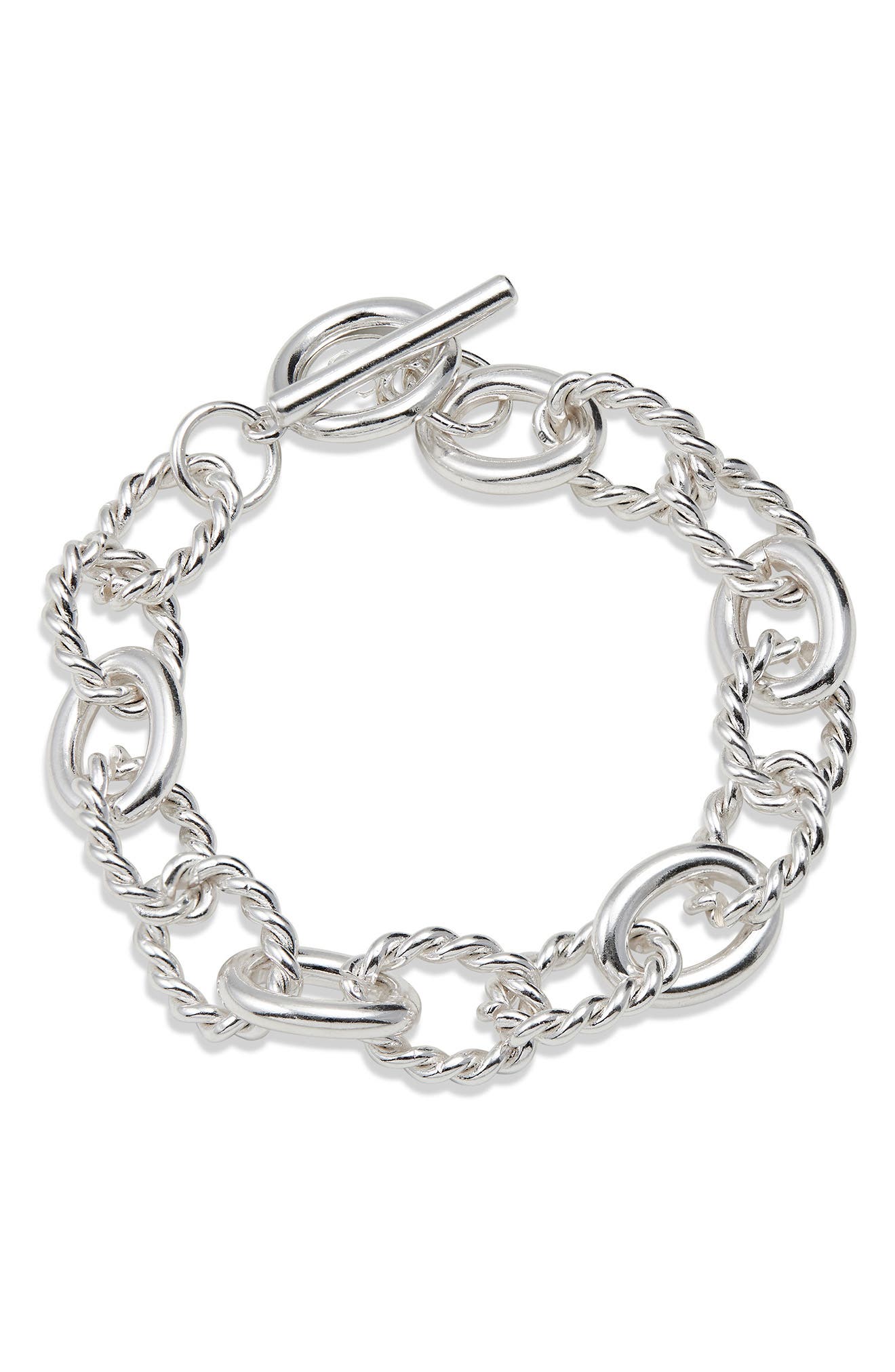 Twisted Link Toggle Bracelet