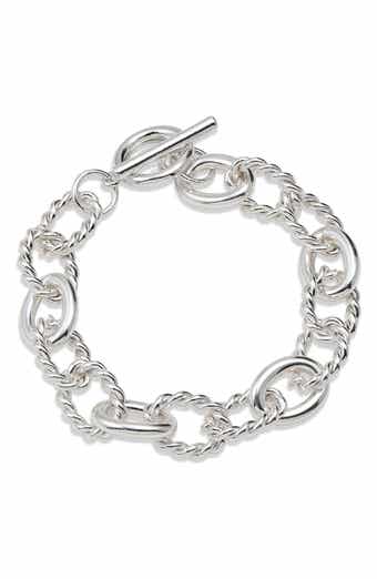 Twisted Link Toggle Bracelet