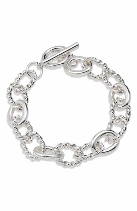 Twisted Link Toggle Bracelet