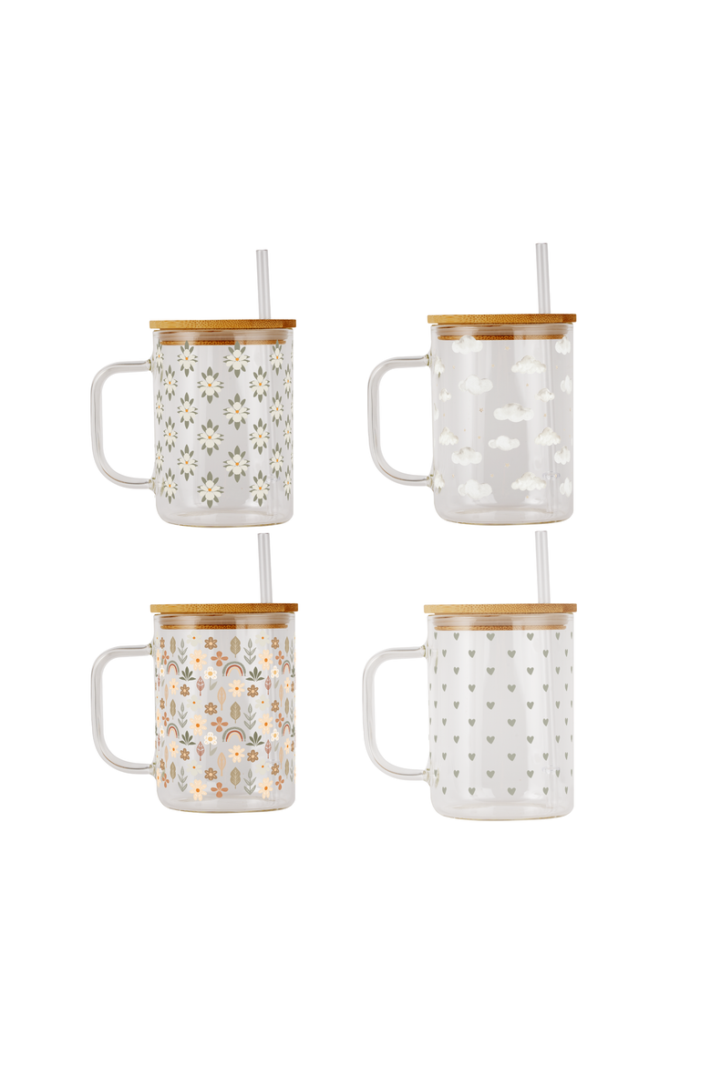 Sip Sip Hooray Soft Neutrals Glass Mug Set, Alternate, color, Soft Neutrals