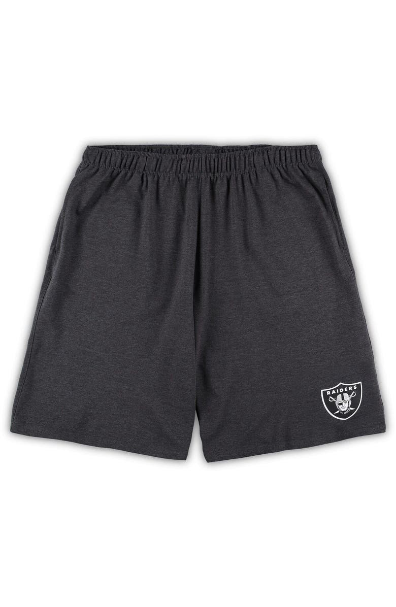 CONCEPTS SPORT Men's Concepts Sport White/Charcoal Las Vegas Raiders Big & Tall T-Shirt and Shorts Set, Alternate, color, White