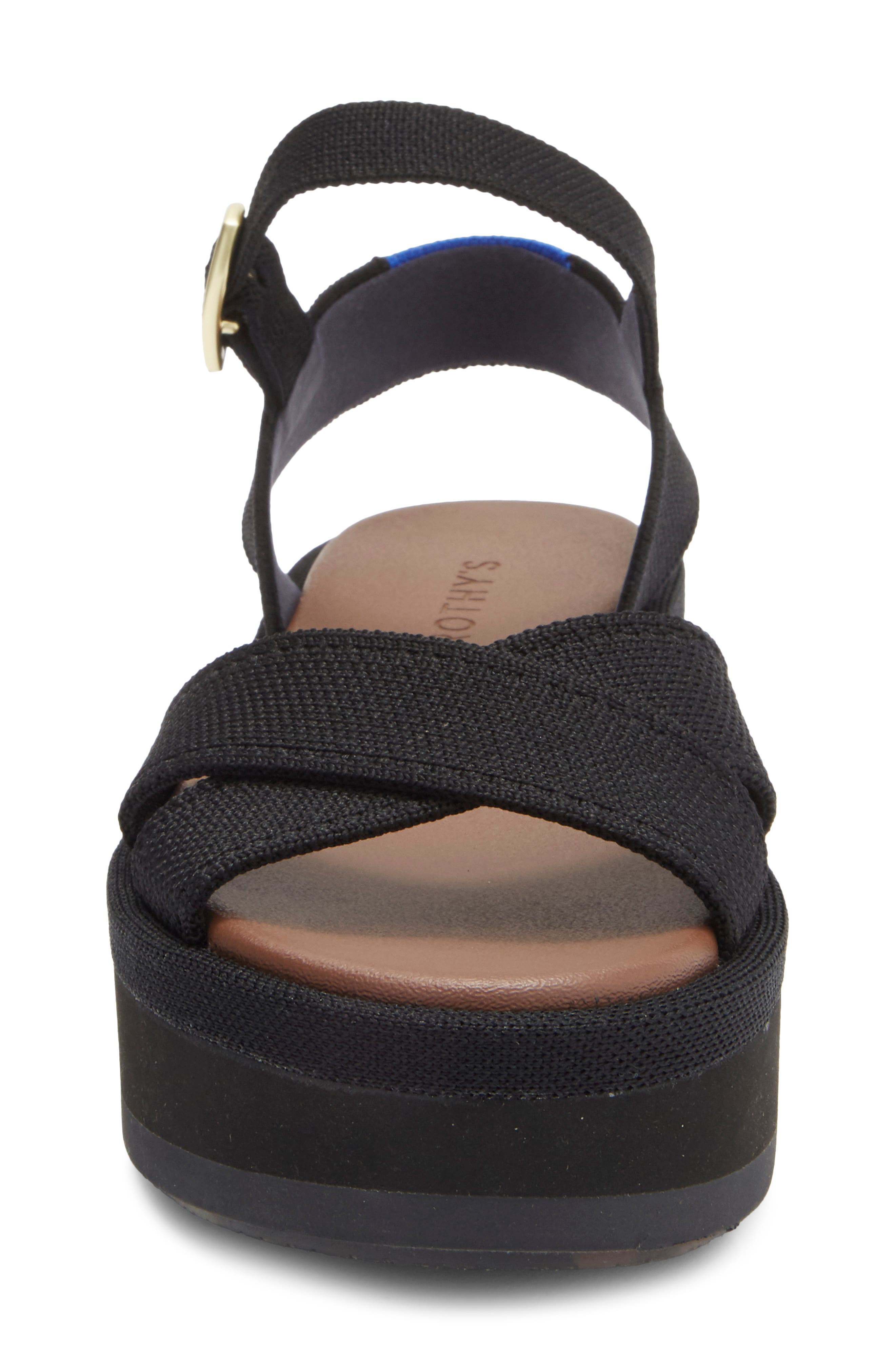 Rothy's Criss-Cross Platform Ankle Strap Sandal, Alternate, color, 