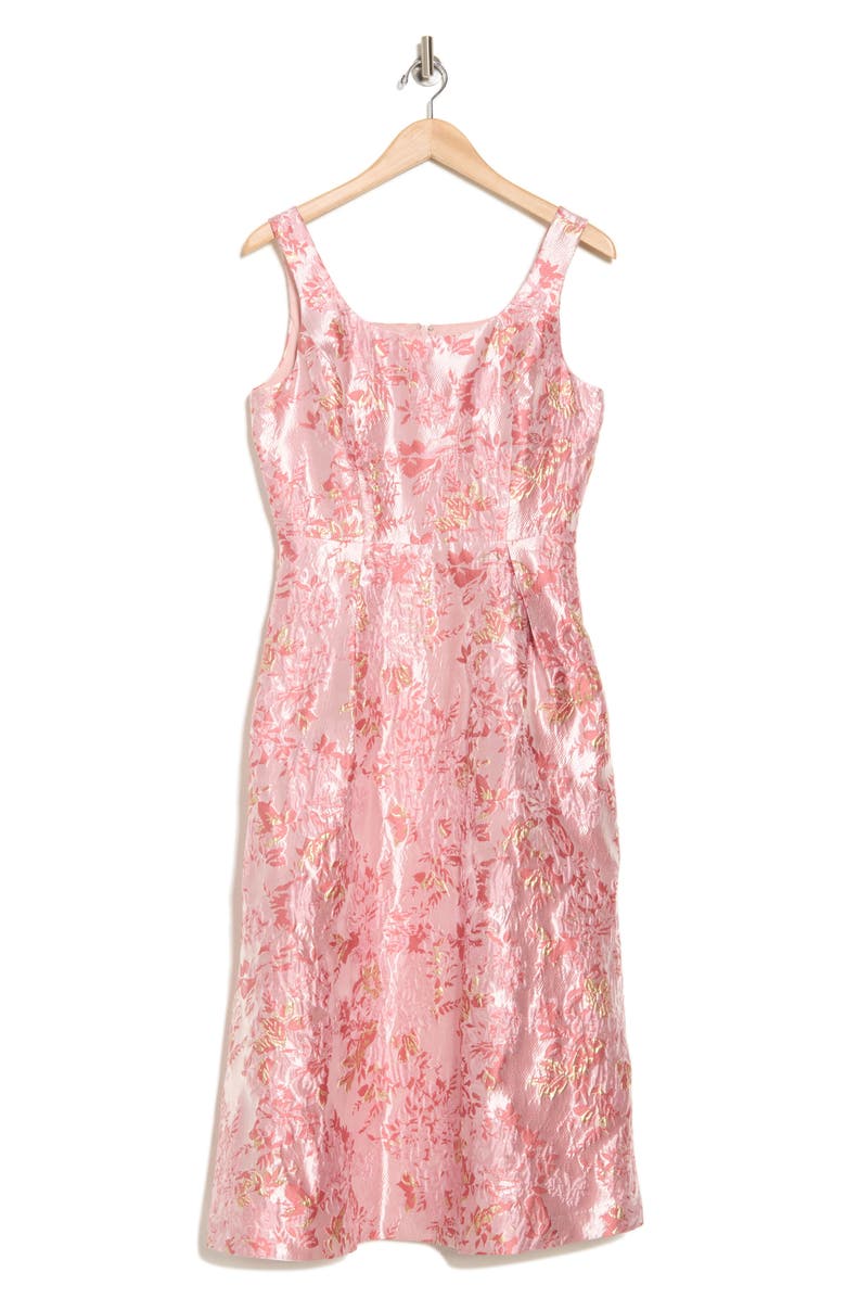 Julia Jordan Floral Jacquard Fit & Flare Cocktail Dress, Alternate, color, 