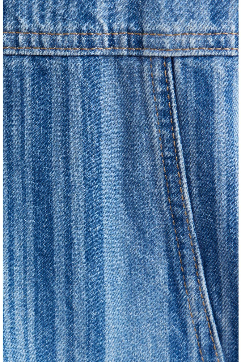 Hera Stripe Denim Vest, Alternate, color, BLUE