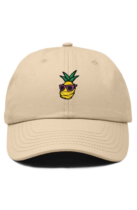 Pineapple Embroidered Dad Hat