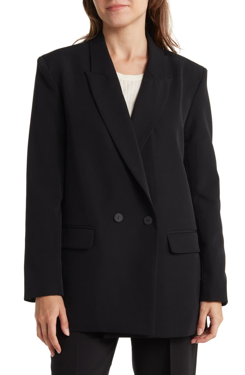 RDI Oversize Double Breasted Peak Lapel Blazer, Main, color,