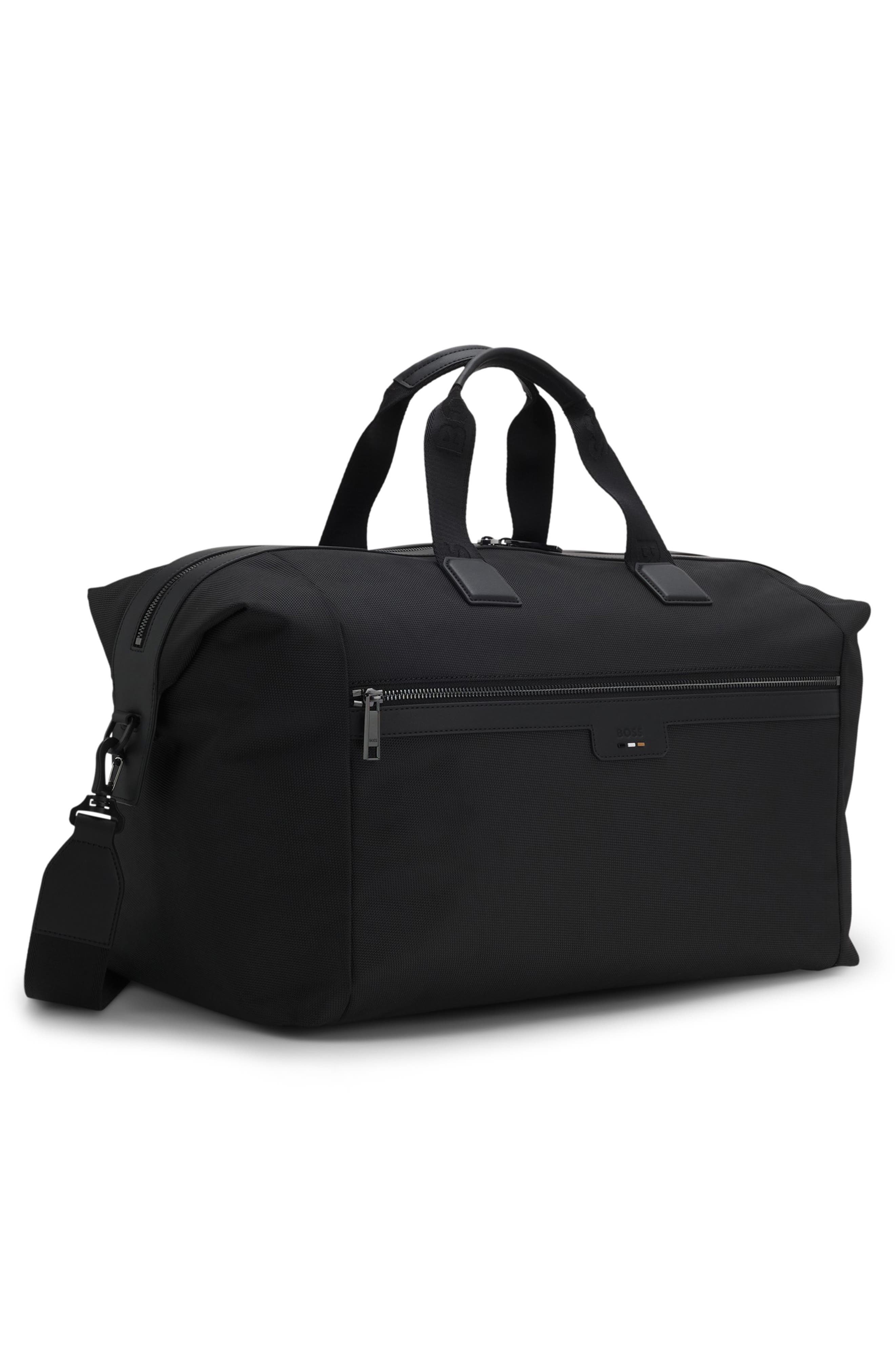 HUGO Ray Soft Holdall Duffel Bag, Alternate, color, Black