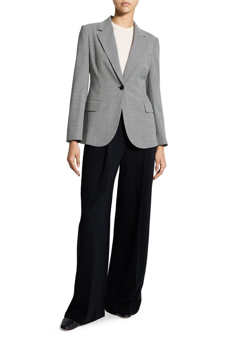Lynnia Houndstooth Blazer, Alternate, color, BLACK MULTI