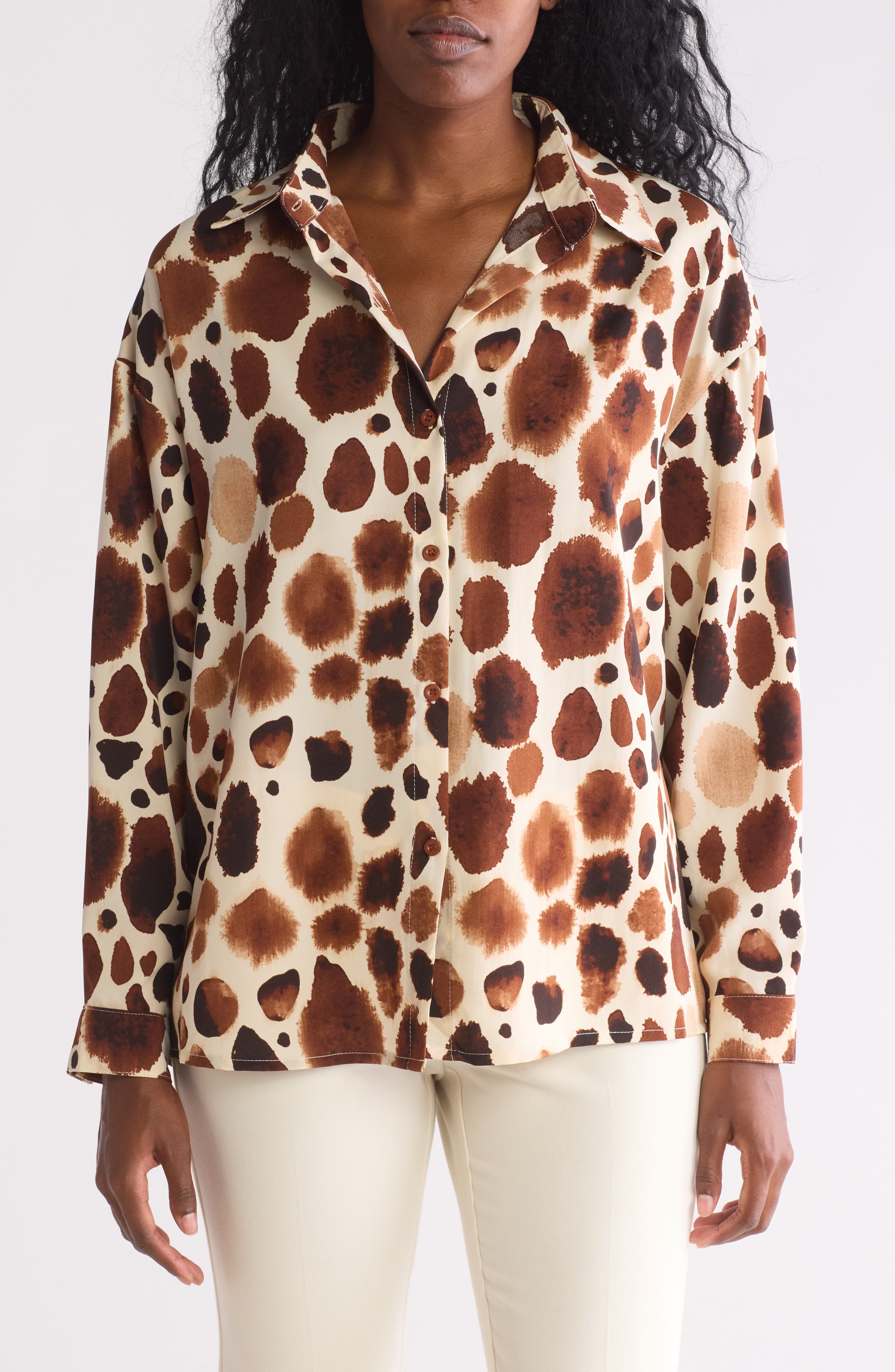 Oversize Button-Up Shirt - image 3