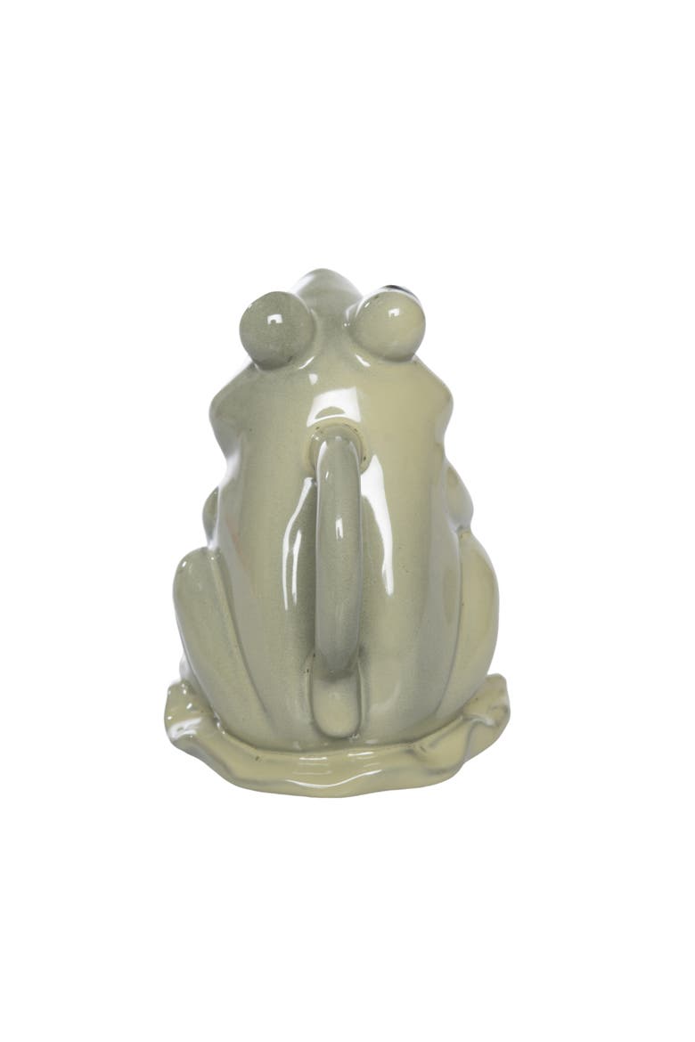 Ceramic Frog Pitcher Green for Spring Serving and Entertaining, Alternate, color, Green