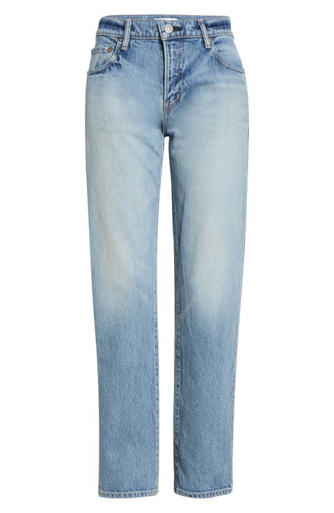 Deland High Waist Straight Leg Jeans