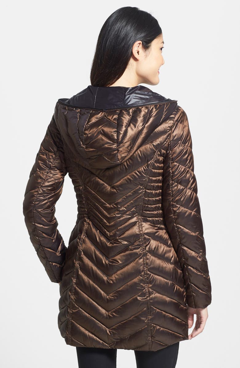 Laundry by Shelli Segal Hooded Packable Down Coat, Alternate, color,