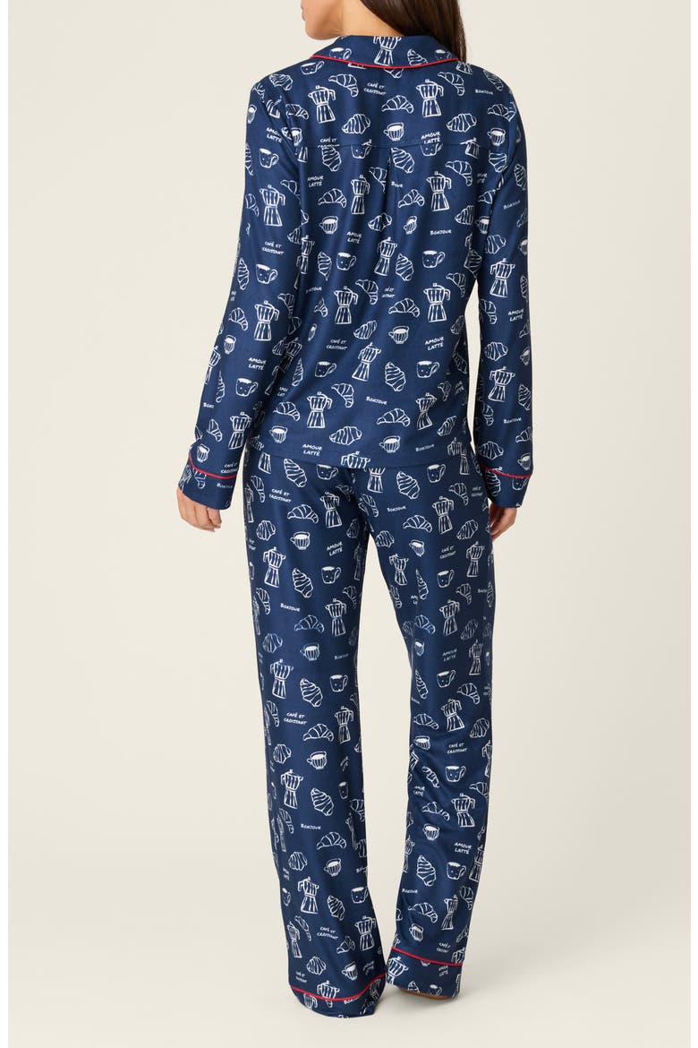 Bonjour Babe Pajamas, Alternate, color, DEEP NAVY